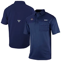 Men's Columbia  Navy Florida Panthers Flycaster Omni-Wick Pocket Polo