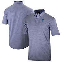Men's Columbia  Navy St. Louis Blues Golden Hills Omni-Wick Polo