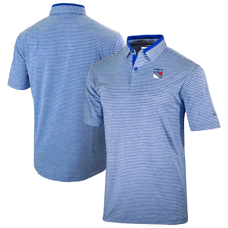 Men's Columbia  Blue New York Rangers Golden Hills Omni-Wick Polo