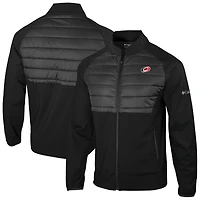 Men's Columbia  Black Carolina Hurricanes In The Element Full-Zip Omni-Wick Jacket
