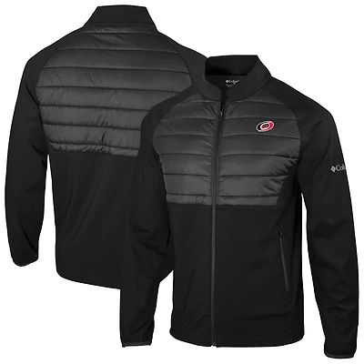 Men's Columbia  Black Carolina Hurricanes In The Element Full-Zip Omni-Wick Jacket