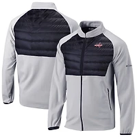 Men's Columbia  Gray/Black Washington Capitals In The Element Full-Zip Raglan Omni-Wick Jacket