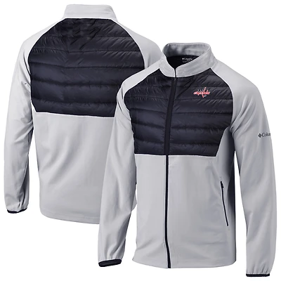 Men's Columbia  Gray/Black Washington Capitals In The Element Full-Zip Raglan Omni-Wick Jacket