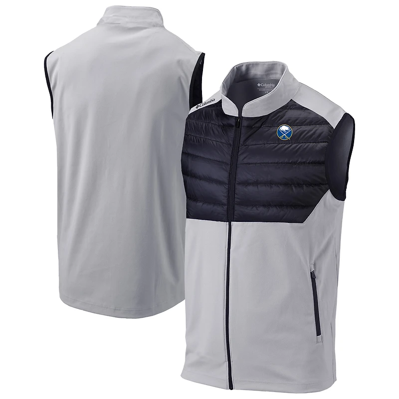 Men's Columbia Gray Buffalo Sabres In The Element Omni-Wick Full-Zip Vest