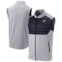 Men's Columbia  Gray Vancouver Canucks In The Element Omni-Wick Full-Zip Vest