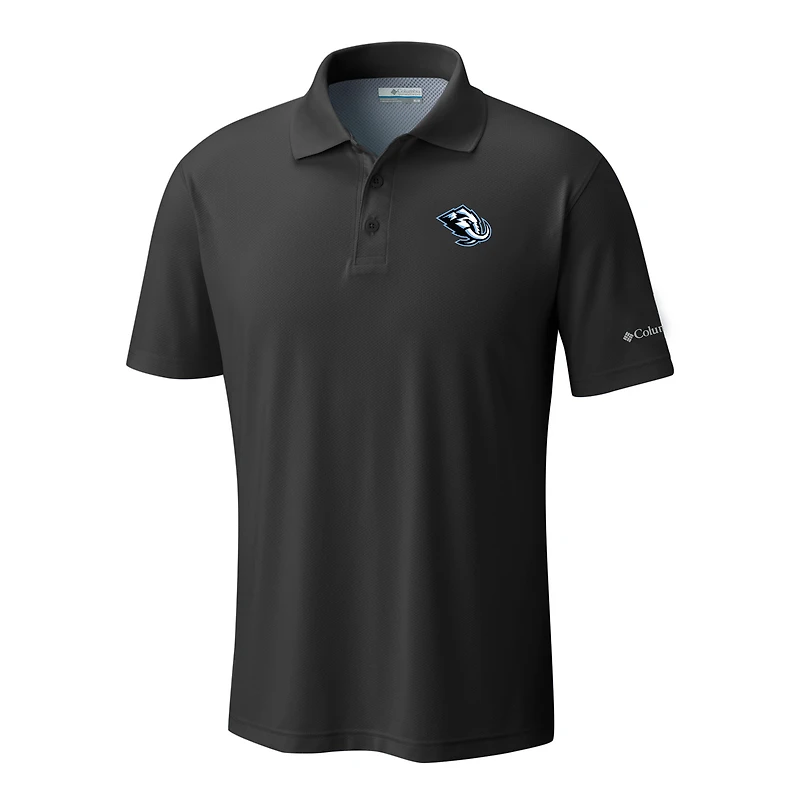Men's Columbia Black Utah Mammoth Low Drag Offshore Polo