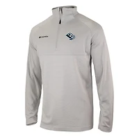 Men's Columbia Gray Utah Mammoth Rocking It Quarter-Zip Jacket