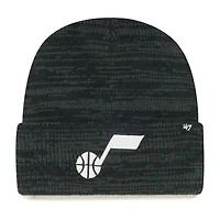 Men's '47 Black Utah Jazz Brain Freeze Cuffed Knit Hat