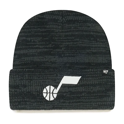 Men's '47 Black Utah Jazz Brain Freeze Cuffed Knit Hat