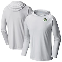 Men's Columbia  White Minnesota Wild Terminal Tackle Omni-Shade Raglan Pullover Hoodie