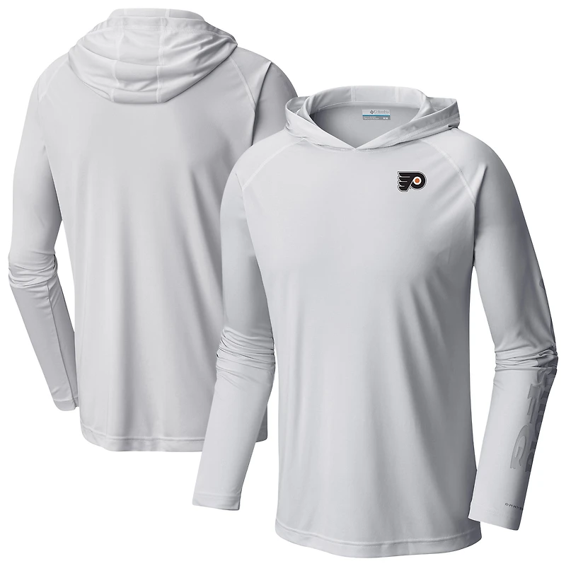 Men's Columbia Philadelphia Flyers Terminal Tackle Omni-Shade Raglan Pullover Hoodie
