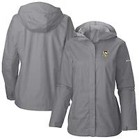 Women's Columbia  Gray Pittsburgh Penguins Arcadia Omni-Tech Full-Zip Hooded Rain Jacket