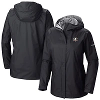 Women's Columbia  Black Anaheim Ducks Arcadia Omni-Tech Full-Zip Hooded Rain Jacket