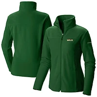 Women's Columbia  Green Minnesota Wild Give & Go II Fleece Full-Zip Jacket