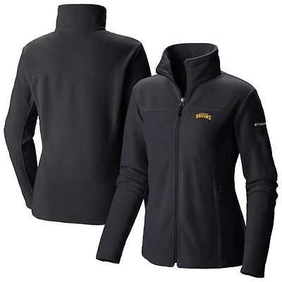 Women's Columbia Black Boston Bruins Give & Go II Fleece Full-Zip Jacket