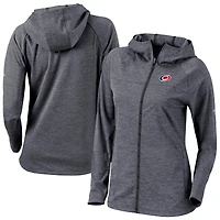 Women's Columbia  Black Carolina Hurricanes Half Shot Omni-Wick Raglan Full-Zip Hoodie