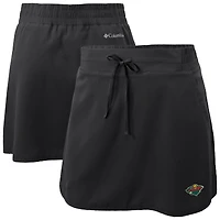 Women's Columbia  Black Minnesota Wild Lakewood Pines Omni-Wick Skort