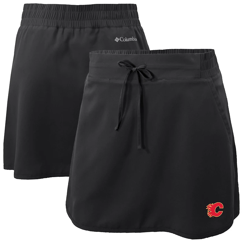 Women's Columbia  Black Calgary Flames Lakewood Pines Omni-Wick Skort