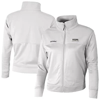Women's Columbia  White Vegas Golden Knights Omni-Wick Cropped River Fleece Full-Zip Jacket