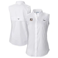 Women's Columbia Anaheim Ducks Tamiami Omni-Shade Sleeveless Button-Up Shirt