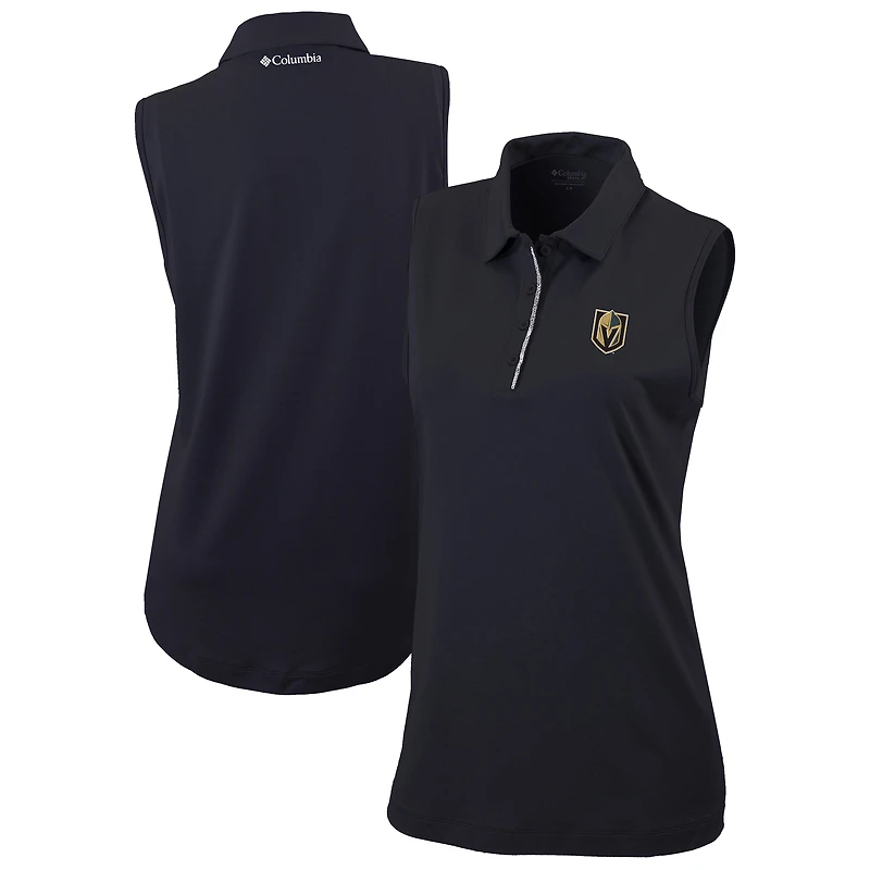 Women's Columbia  Black Vegas Golden Knights Tend the Ball Omni-Wick Tank Top