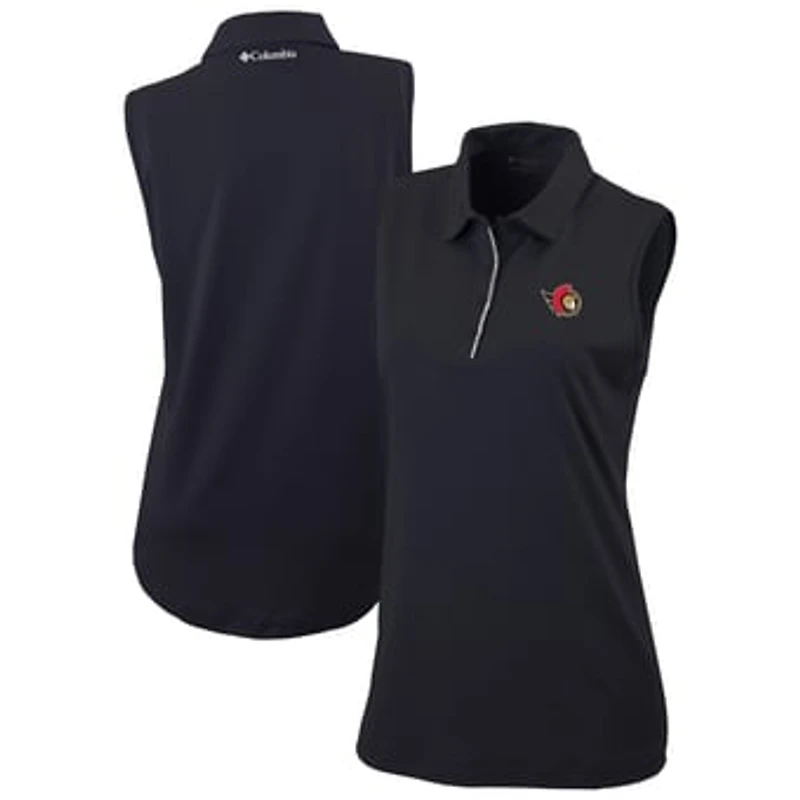 Women's Columbia Black Ottawa Senators Tend the Ball Omni-Wick Tank Top