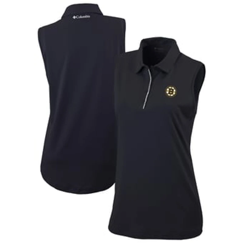 Women's Columbia  Black Boston Bruins Tend the Ball Omni-Wick Tank Top