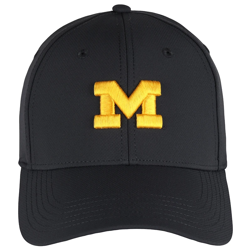 Men's Ahead  Graphite Michigan Wolverines Stratus AeroSphere Adjustable Hat