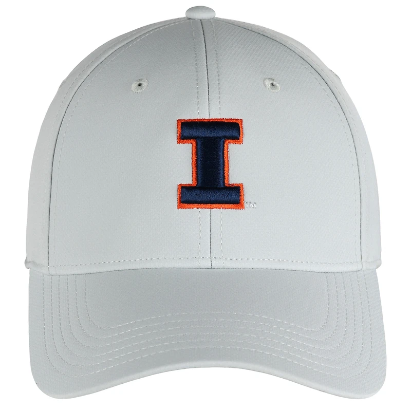 Men's Ahead  Stone Illinois Fighting Illini Stratus AeroSphere Adjustable Hat