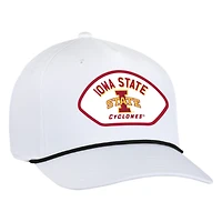 Men's Ahead  White Iowa State Cyclones Alto Rope Adjustable Hat
