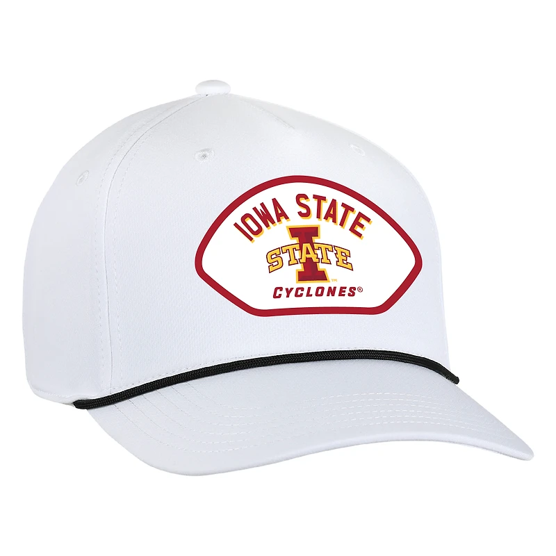 Men's Ahead  White Iowa State Cyclones Alto Rope Adjustable Hat