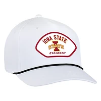 Men's Ahead  White Iowa State Cyclones Alto Rope Adjustable Hat