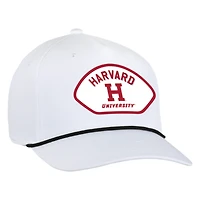Men's Ahead  White Harvard Crimson Alto Rope Adjustable Hat