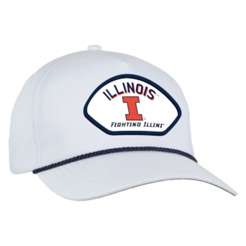Men's Ahead  White Illinois Fighting Illini Alto Rope Adjustable Hat