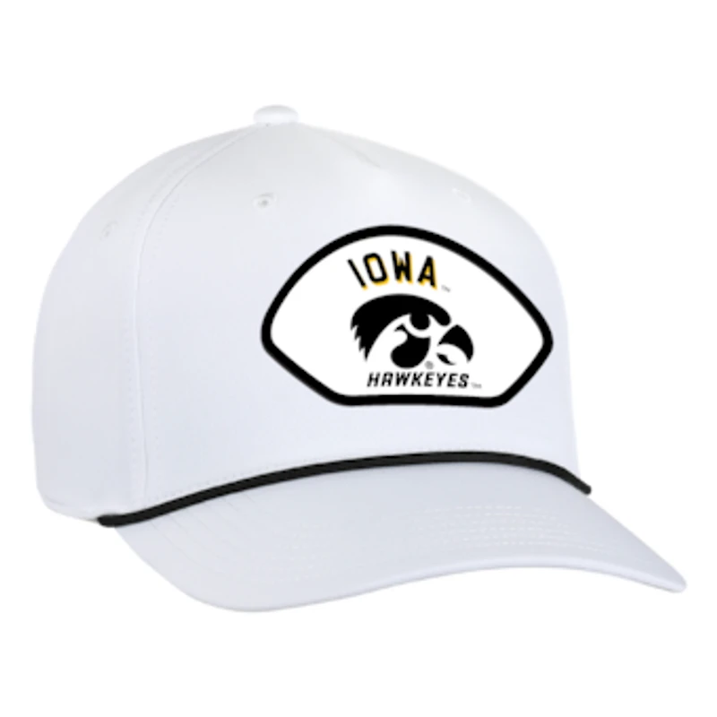 Men's Ahead  White Iowa Hawkeyes Alto Rope Adjustable Hat