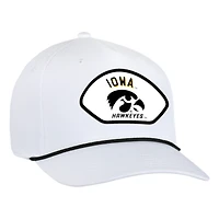 Men's Ahead  White Iowa Hawkeyes Alto Rope Adjustable Hat