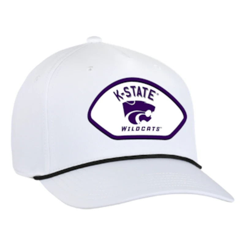 Men's Ahead  White Kansas State Wildcats Alto Rope Adjustable Hat