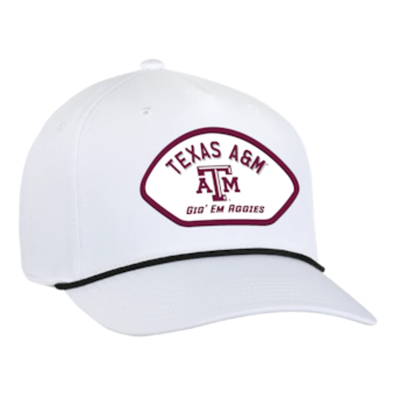 Men's Ahead  White Texas A&M Aggies Alto Rope Adjustable Hat