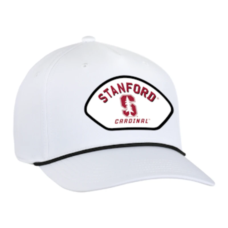 Men's Ahead  White Stanford Cardinal Alto Rope Adjustable Hat