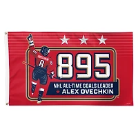 WinCraft Alexander Ovechkin Washington Capitals NHL All-Time Leading Goal Scorer 3' x 5' One-Sided Deluxe Flag