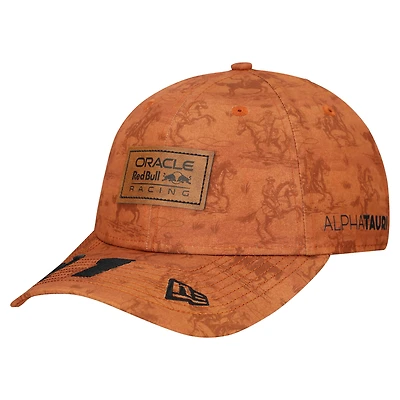 Men's  New Era Brown Red Bull Racing F1 Austin Driver 9FORTY Adjustable Hat