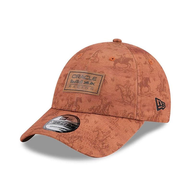 Men's New Era  Brown Red Bull Racing Team 9FORTY Adjustable Hat