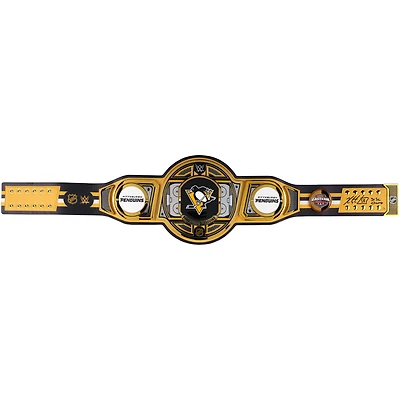 Kris Letang Pittsburgh Penguins Autographed WWE Legacy Title Belt with "3X SC Champ" Inscription