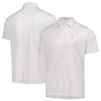 Men's Peter Millar  White THE PLAYERS Goldman Featherweight Honeycomb Polo