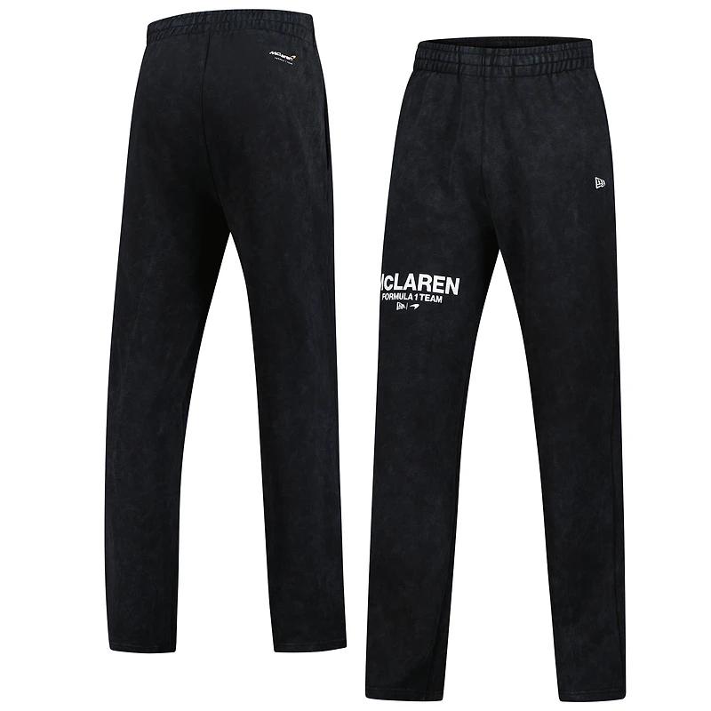 Men's New Era Black McLaren F1 Team Lifestyle Washed Straight Leg Jogger Pants