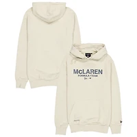 Men's New Era  Tan McLaren F1 Team Oversized Lifestyle Washed Pullover Hoodie