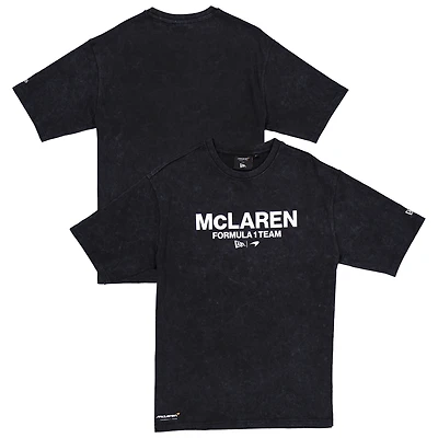 Men's New Era  Black McLaren F1 Team Oversized Lifestyle Washed T-Shirt