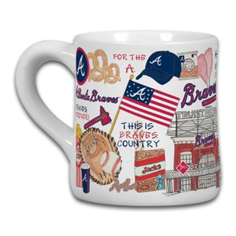 Atlanta Braves 20oz Ceramic Icon Mug