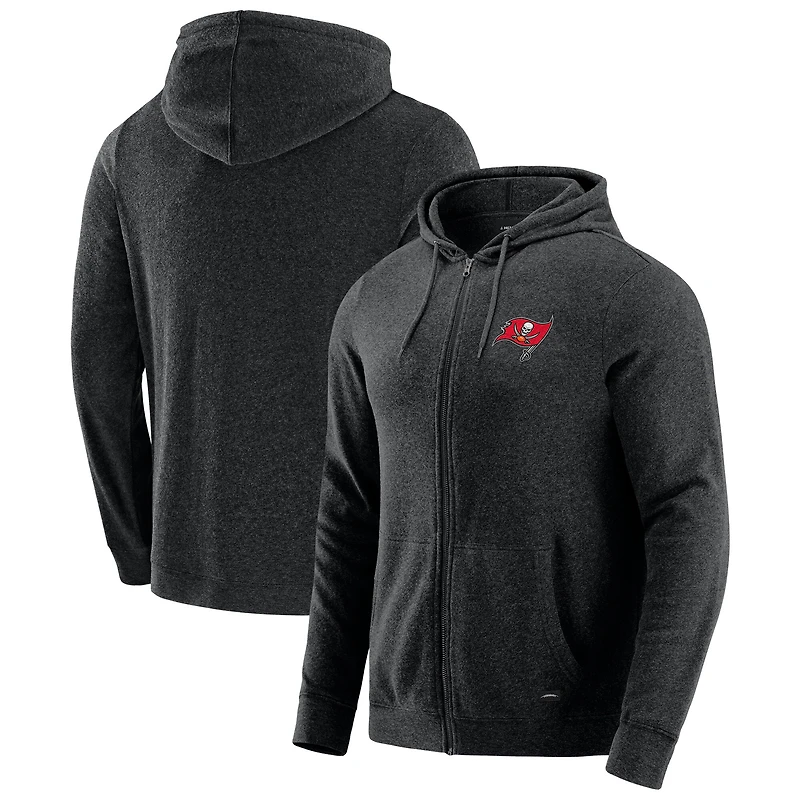 Men's J. Palmer Dark Heather Gray Tampa Bay Buccaneers Players Lounge Tri-Blend Full-Zip Hoodie