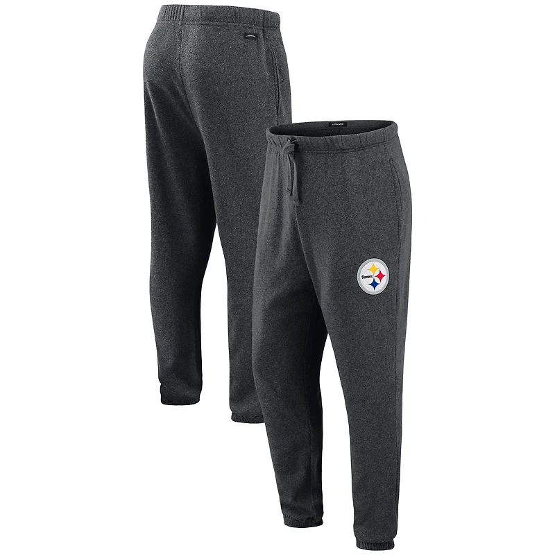 Men's J. Palmer Dark Heather Gray Pittsburgh Steelers Players Lounge Tri-Blend Joggers